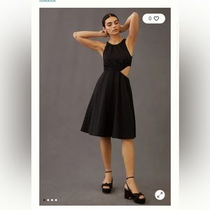 Maeve Sheer A-Line Mini Dress